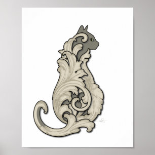 Poster Gato ilustre