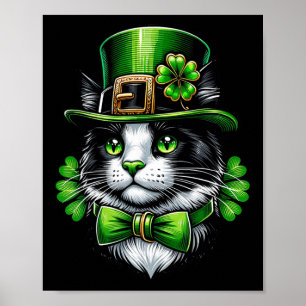 Poster Gato Irlandês Dia de São Patrício Dia do Gato Kitt