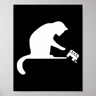 Poster Gato Lady Revenge Empurre Liberdade Kamala Harris