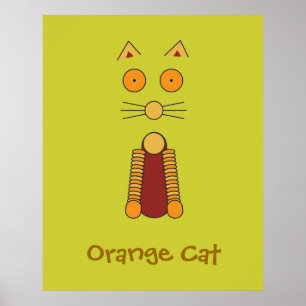 Poster Gato Laranja