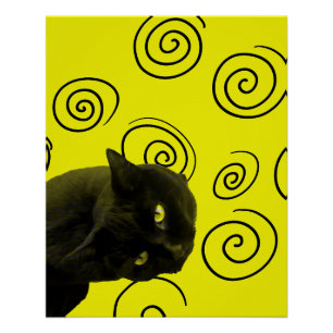 Pôster Gato Louco