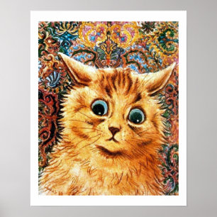 Pôster Gato, Louis Wain
