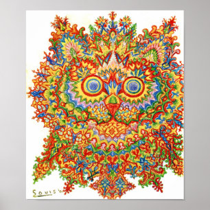 Poster Gato, Louis Wain