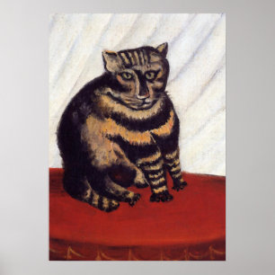 Pôster Gato mal-humorado do vintage