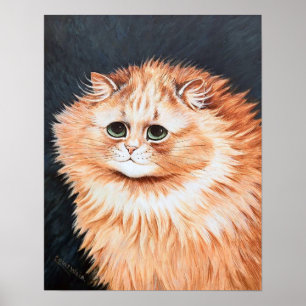 Poster Gato Malhado, Louis Wain