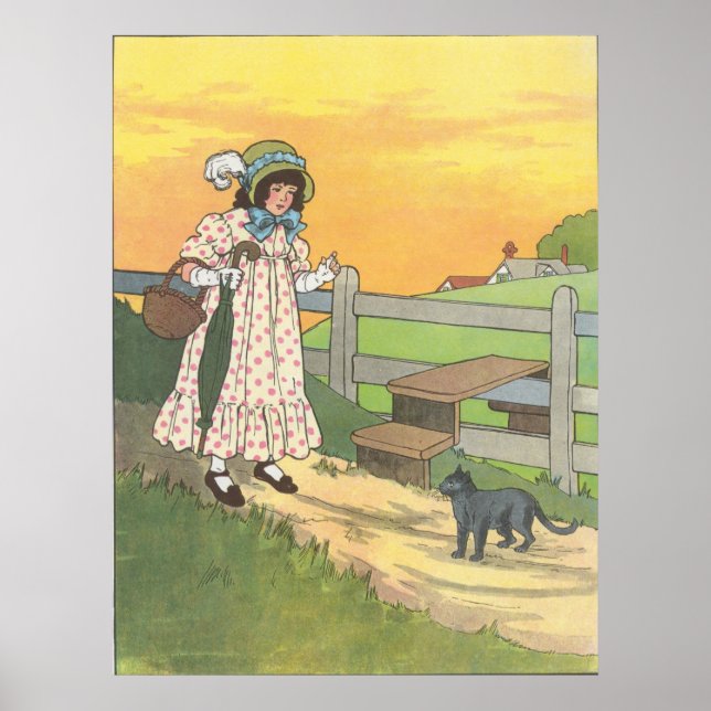 Poster Gato malvado, gatinho, onde você esteve? (Frente)