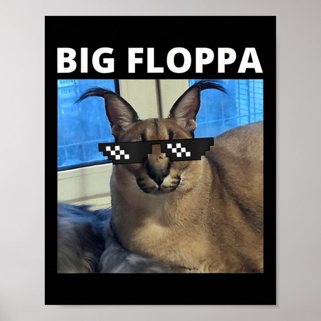 Poster Gato Meme Big Floppa  (Frente)