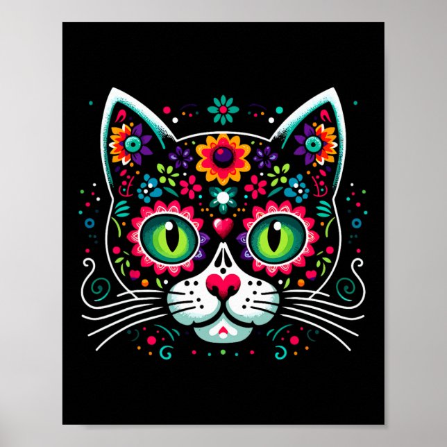 Poster Gato mexicano de açúcar branco (Frente)