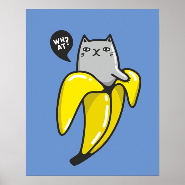 Poster Gato na banana (Frente)