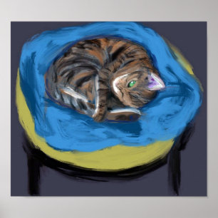 Poster Gato na cama, Suzanne Valadon