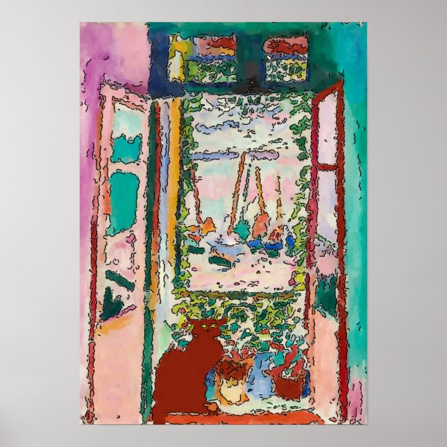 Poster Gato Na Janela, (Frente)