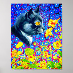 Poster Gato nas Flores