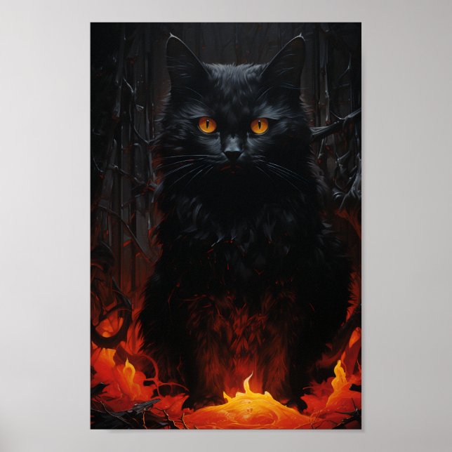 Poster Gato Negro (Frente)