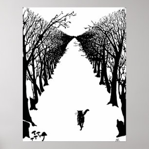 Pôster Gato negro, Kipling Rudyard