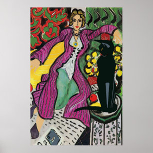 Poster Gato Negro na Cadeira 2