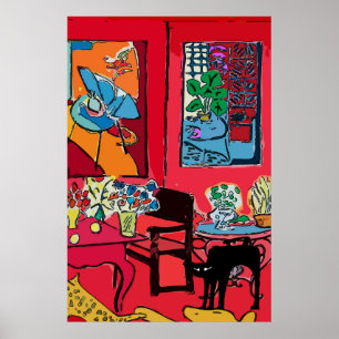 Poster Gato Negro por Mesa