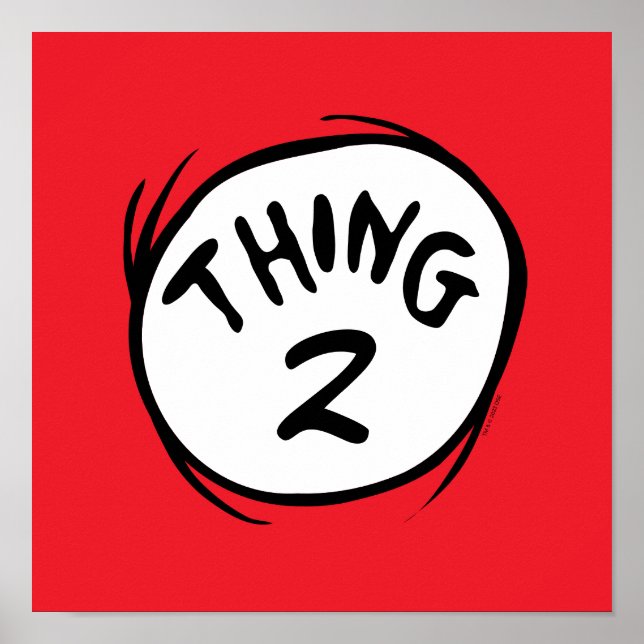 Poster Gato no Chapéu |Coisa Personalizada Dois (Frente)