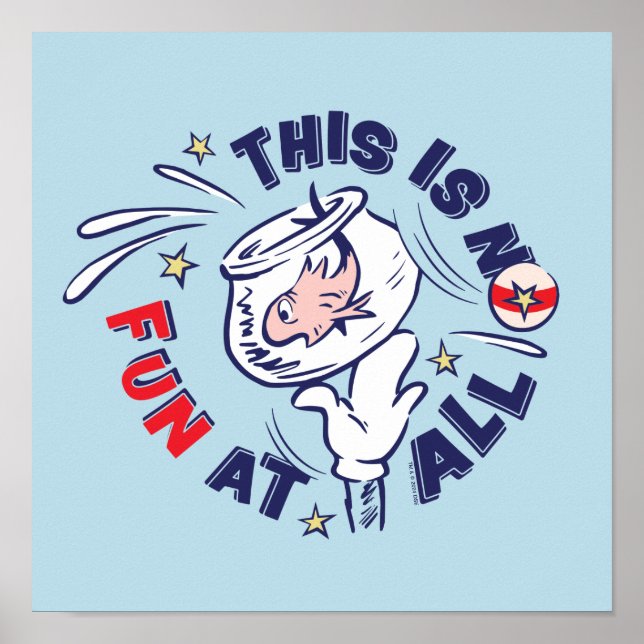 Poster Gato no Chapéu | Isto Não É Nada Divertido (Frente)