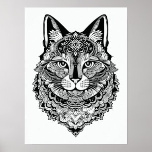 Poster Gato Ornamental