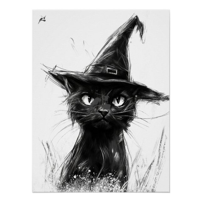 Pôster Gato Preto (Frente)