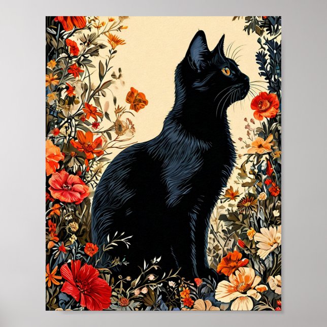 Poster Gato Preto Cinto (Frente)