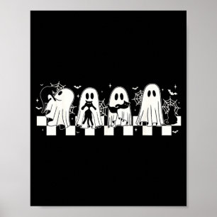 Poster Gato Preto de Halloween Fantasma Dia das Bruxas Fa