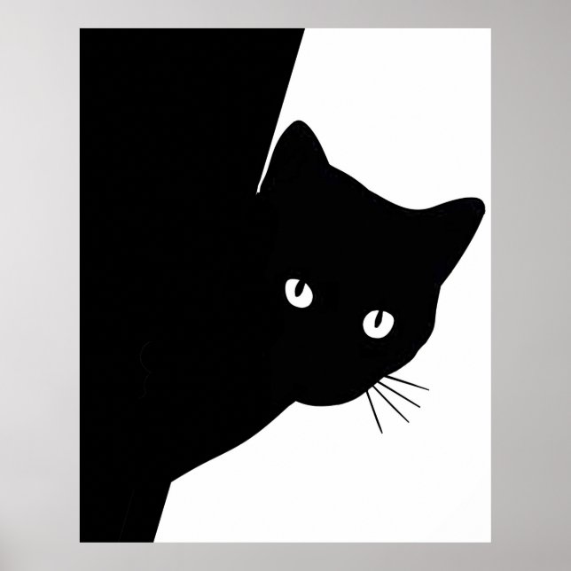 Poster Gato Preto de Vento (Frente)