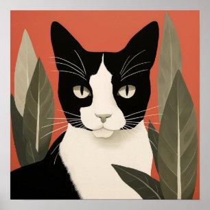 Poster Gato Preto e Branco