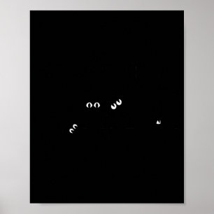Poster Gato Preto Eca Pessoas Meowy Gato Engraçado Amante