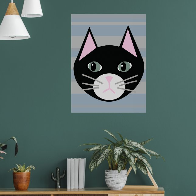 Poster Gato Preto, Stripes (Sala de Estar 1)