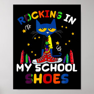 Poster Gato-Rato I N calçados-da-escola-de-volta ao gato-
