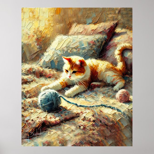 Poster Gato repleto (Frente)