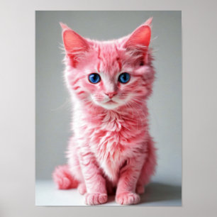 Poster Gato Rosa