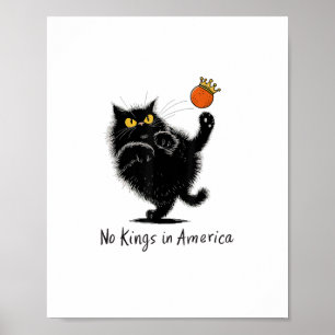 Poster Gato Sem Reis Na América Nós O Povo Político