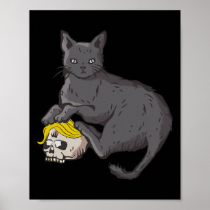 Poster Gato Senhoras Para Kamala Harris 2024 Horror Gama 