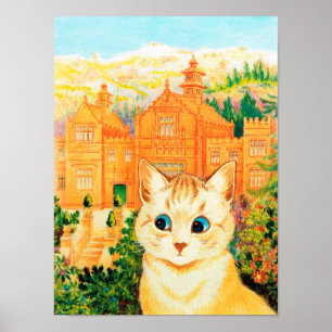 Pôster Gato & Shangri-La, Louis Wain