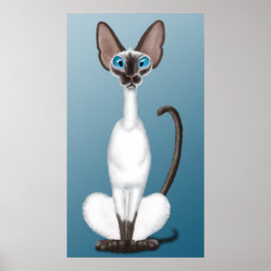 Pôster Gato Siamese