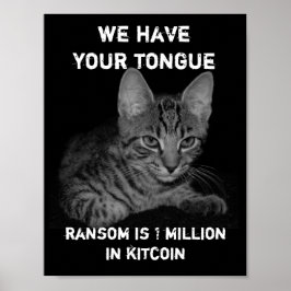 Poster Gato tem seus sequestradores de língua Gato Crimin