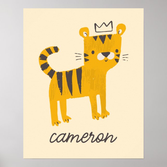 Poster Gato Tigre Selvagem (Frente)
