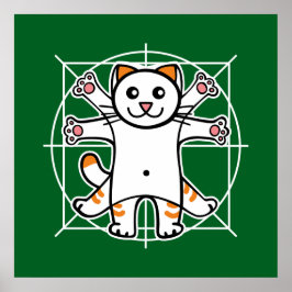 Poster Gato Vitruviano