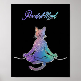 Poster Gato Yoga