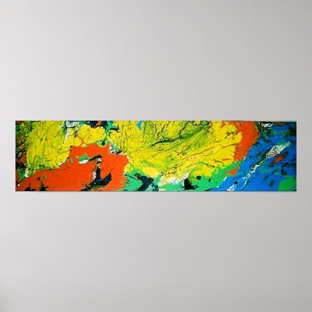 Poster Gator Laranja com Afro Amarelo (Frente)