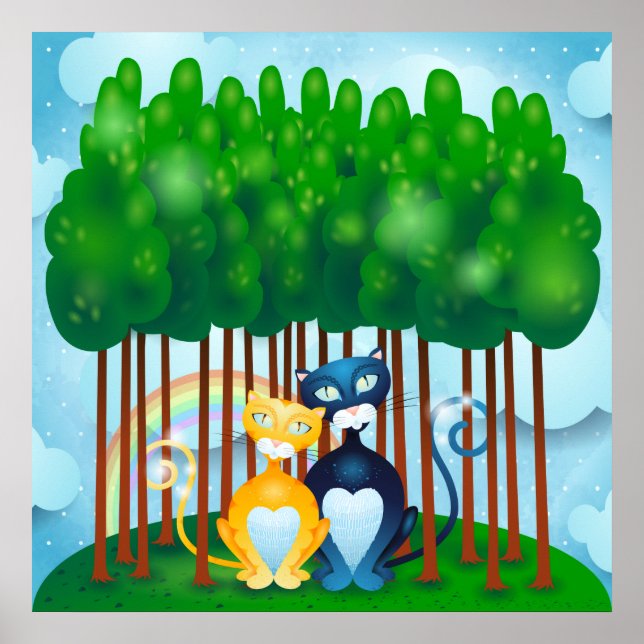 Pôster Gatos (Frente)