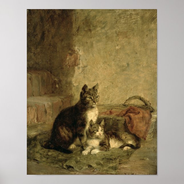 Pôster Gatos, 1883 (Frente)