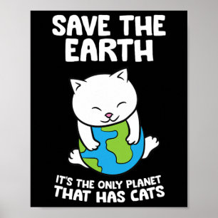 Poster Gatos Amantes salvam a Terra É o único planeta que