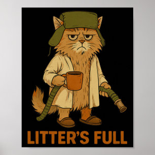 Poster Gatos Cheios de Piadas Amantes de Gatos Natal Pjs