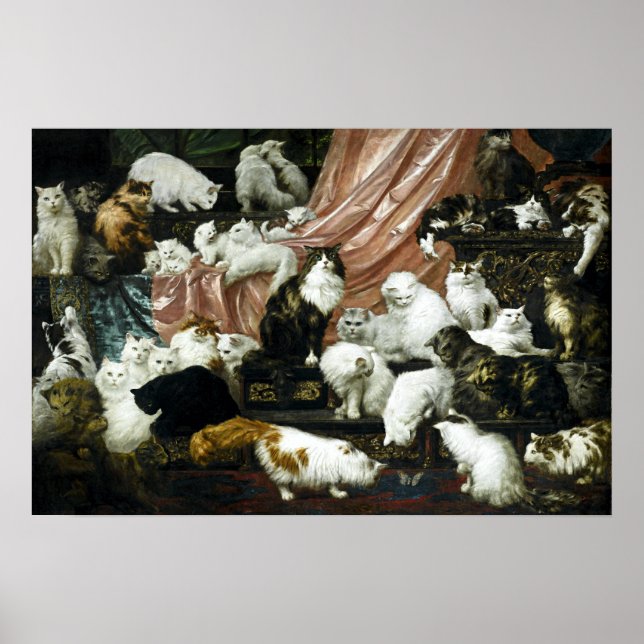 Poster Gatos da Era Vitoriana Antiga (Frente)