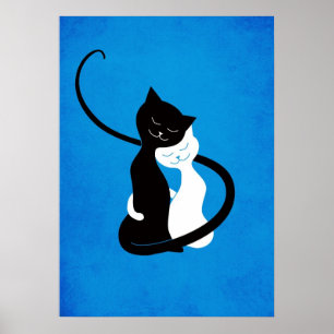 Pôster Gatos De Amor Azul