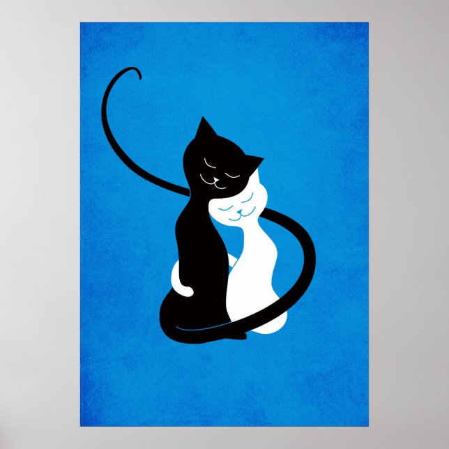Pôster Gatos De Amor Azul (Frente)