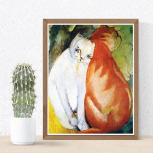 Pôster Gatos de Franz Marc